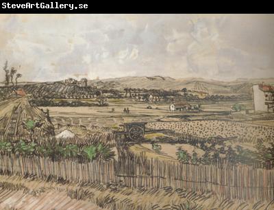 Vincent Van Gogh Harvest in Provence,at the Left Montmajour (nn04)